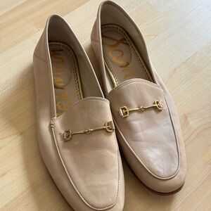 Sam Edelman Nude Leather Bit Loafers - Women's 11